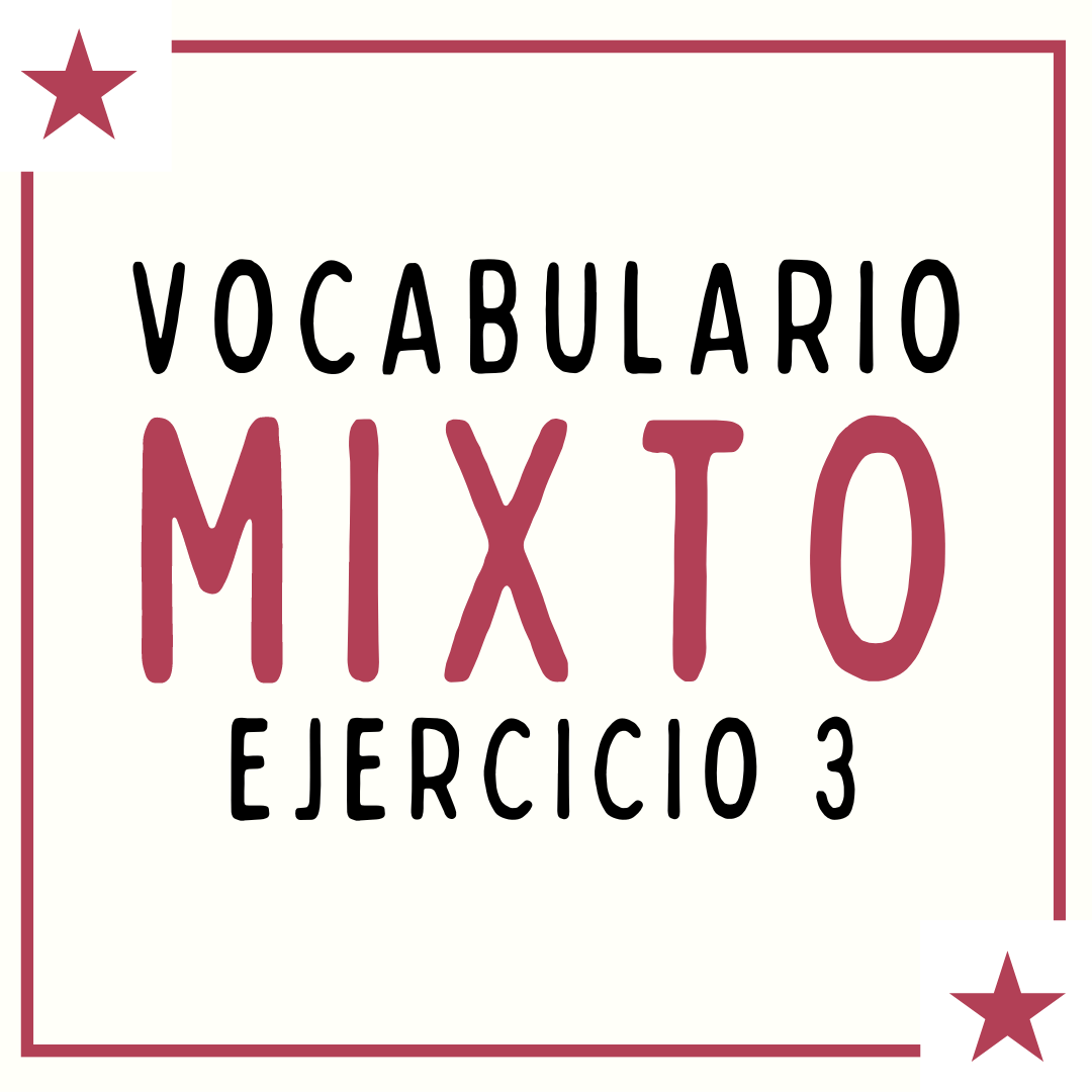 Ejercicio de vocabulario para estudiantes de español como lengua extranjera, ejercicios de vocabulario para practicar el español en español para extranjeros