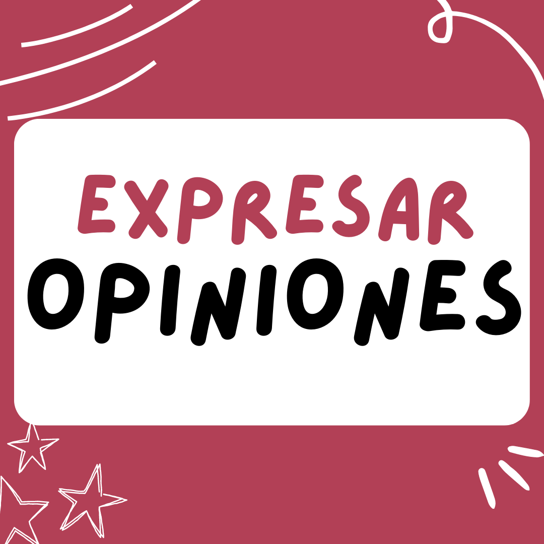 Expresar opiniones en español Español para extranjero victoria monera