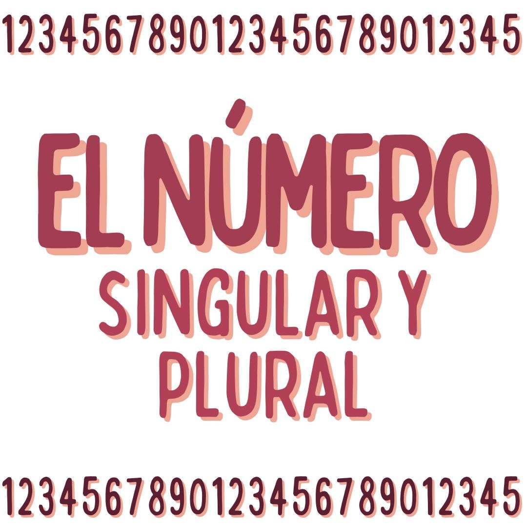 EL NÚMERO SINGULAR Y PLURAL EN ESPAÑOL, español extranjeros, www.españolextranjeros.com, Victoria Monera